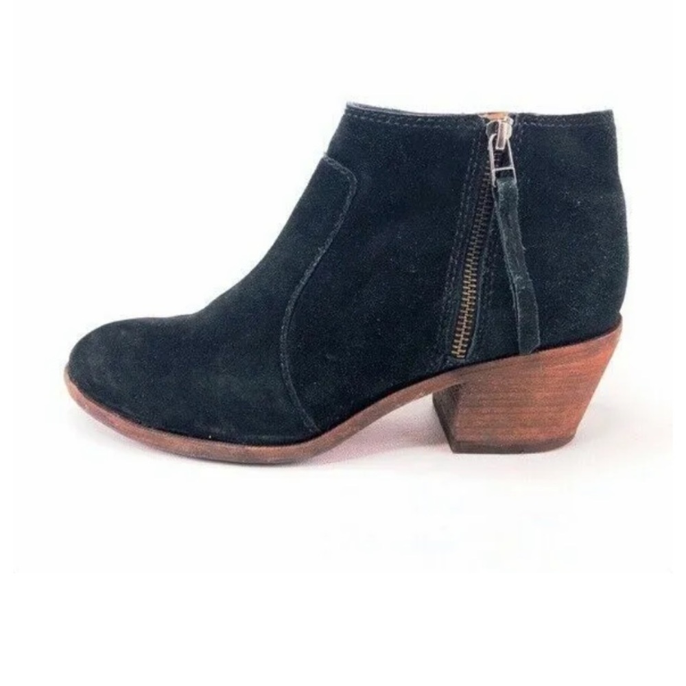 Madewell Black Suede Janice Booties Sz 7